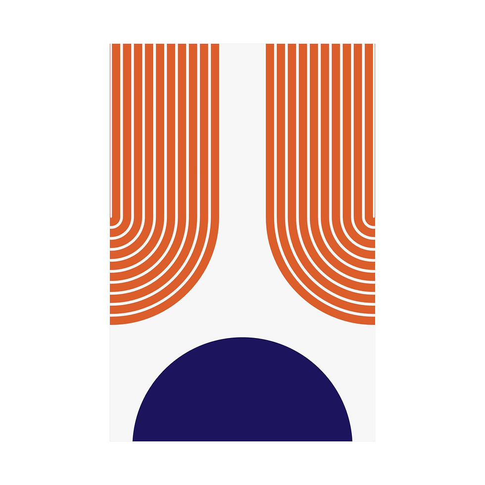 Thumbnail: Geometric 11 Matte Poster - Phoenix Suns - Home