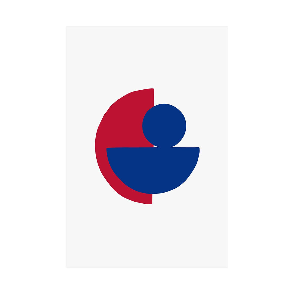 Thumbnail: Geometric 31 Matte Poster - Buffalo Bills - Home