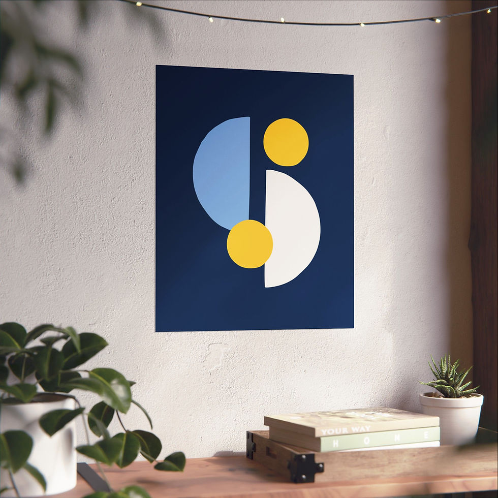 Thumbnail: Geometric 29 Matte Poster - Tampa Bay Rays - Away