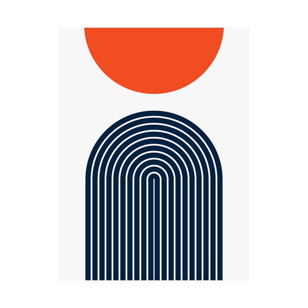 Thumbnail: Modern Geometric 09 Matte Poster - Denver Broncos - Home