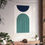 Thumbnail: Modern Geometric 09 Matte Poster - Seattle Mariners - Home
