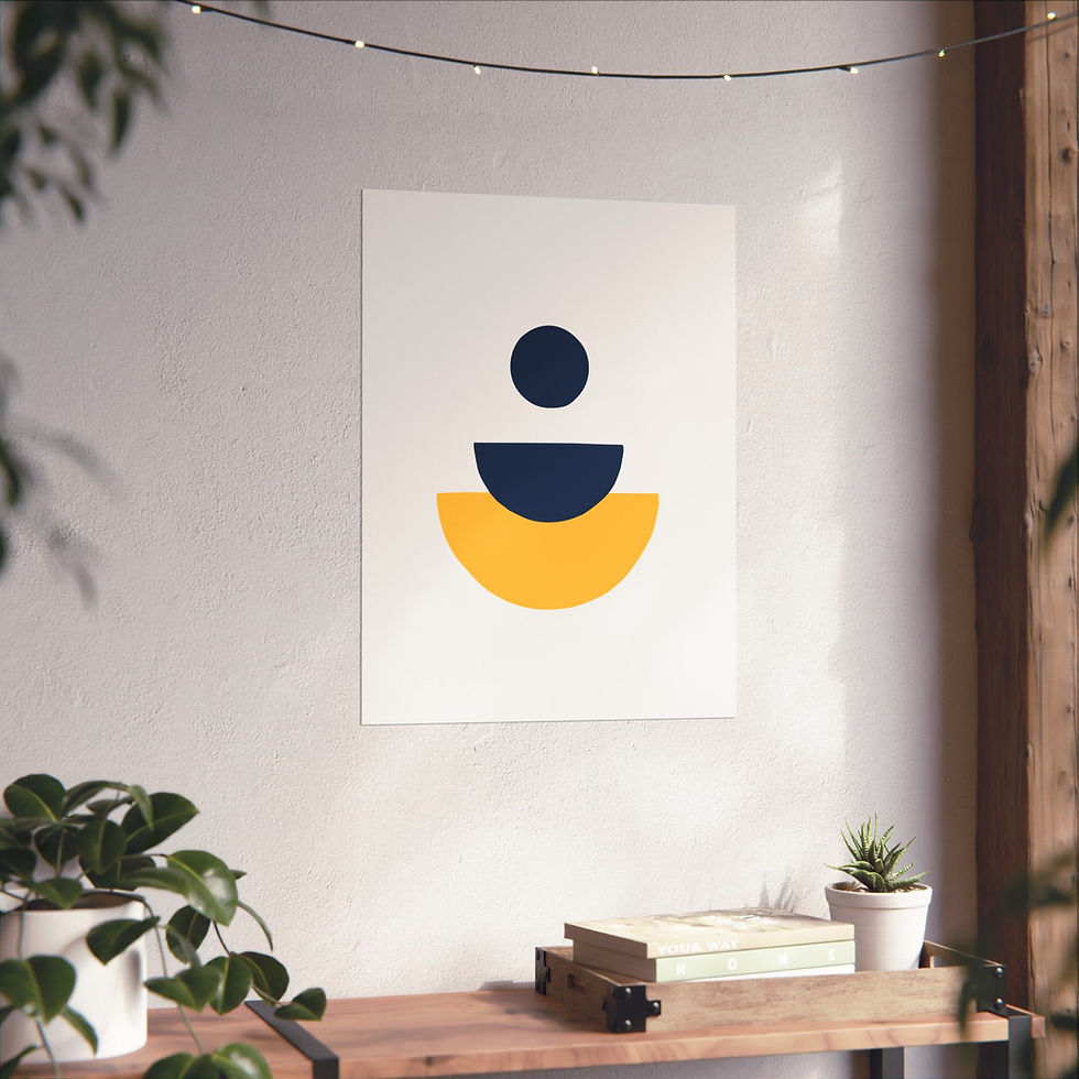 Thumbnail: Geometric 28 Matte Poster - Milwaukee Brewers - Home