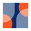Thumbnail: Modern Geometric 25 Matte Poster - New York Mets - Away