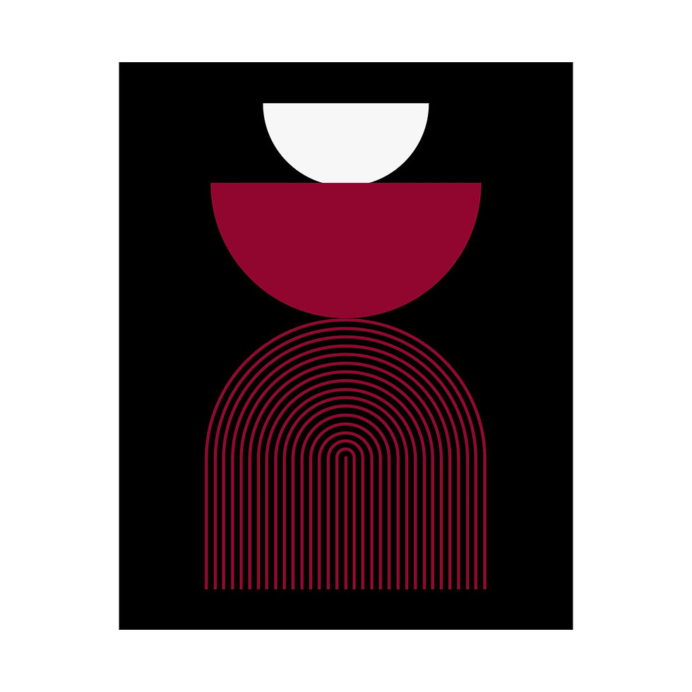 Thumbnail: Geometric 24 Matte Poster - Miami Heat - Away