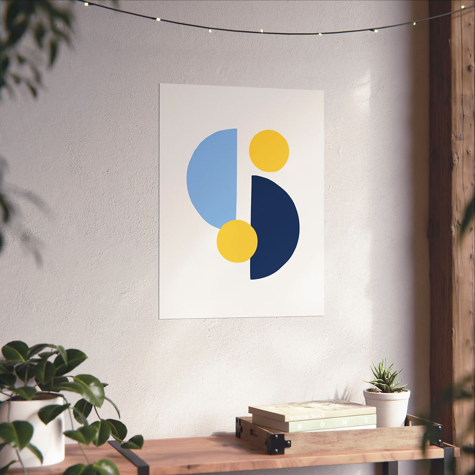 Thumbnail: Geometric 29 Matte Poster - Tampa Bay Rays - Home