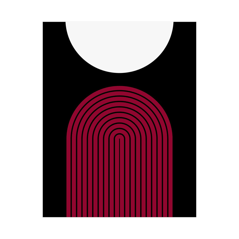Geometric 09 Matte Poster - Miami Heat - Away