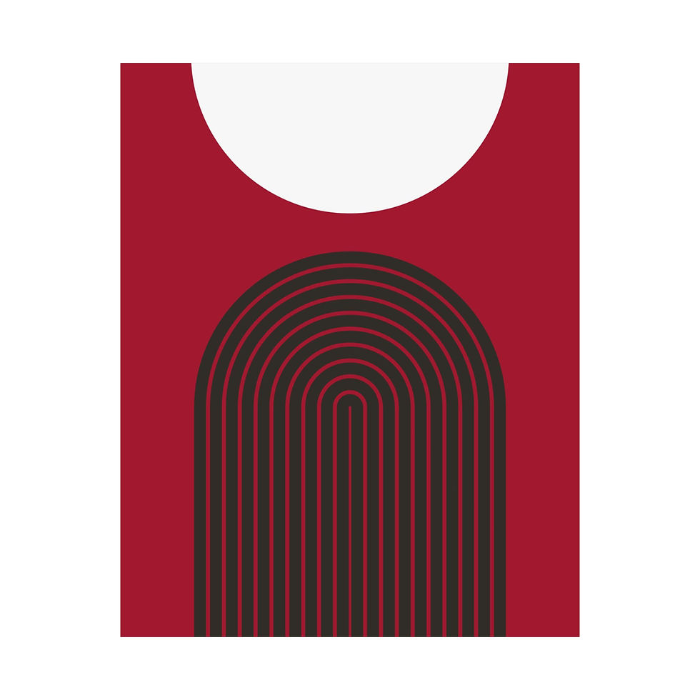 Thumbnail: Geometric 09 Matte Poster - Tampa Bay Buccaneers - Away