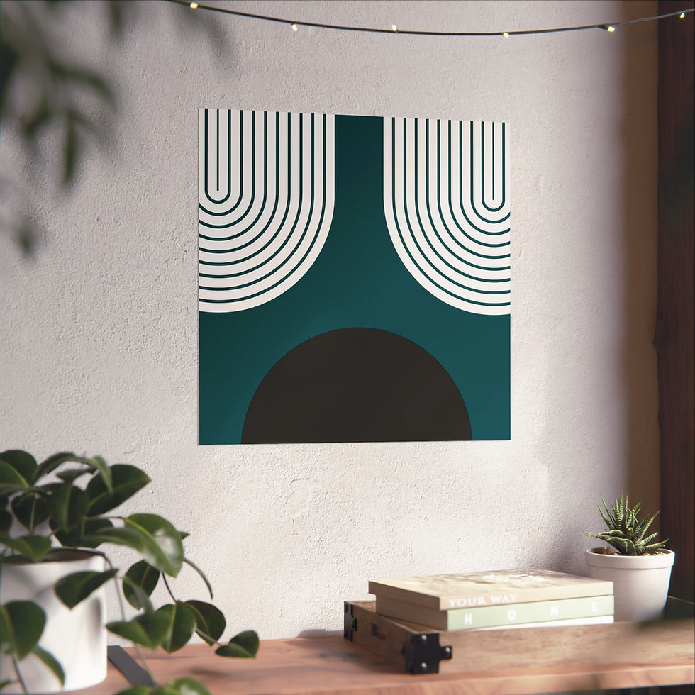 Thumbnail: Modern Geometric - 11 - Matte Poster - Philadelphia Eagles - Away