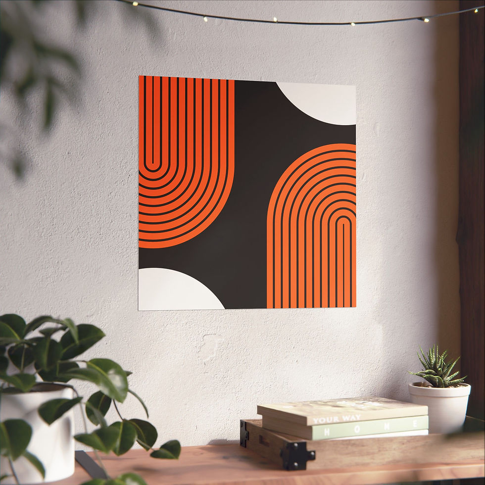 Thumbnail: Modern Geometric 10 Matte Poster - San Francisco Giants - Away