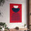 Thumbnail: Modern Geometric 24 Matte Poster - New England Patriots - Alt