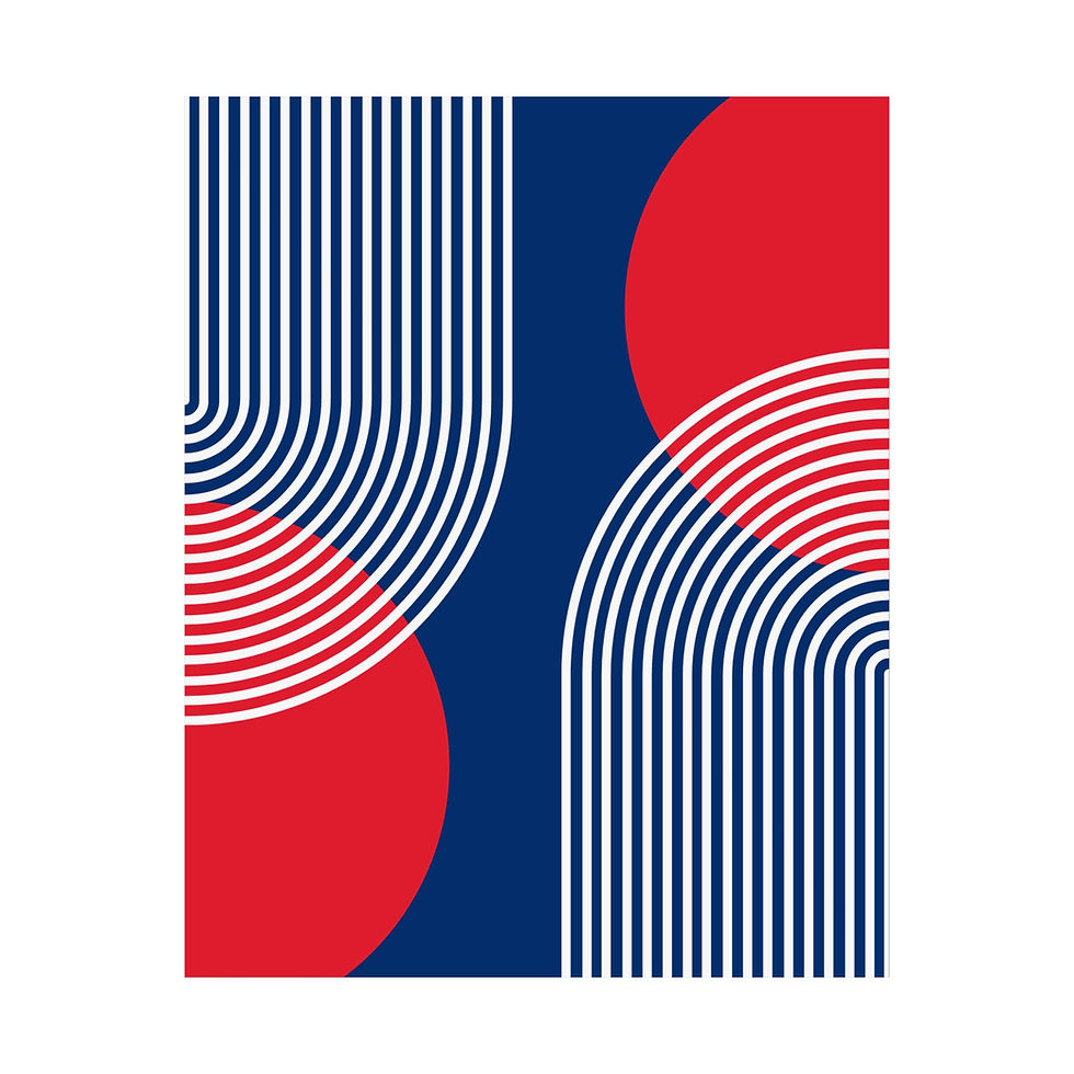 Thumbnail: Modern Geometric 25 Matte Poster - Philadelphia Phillies - Alt