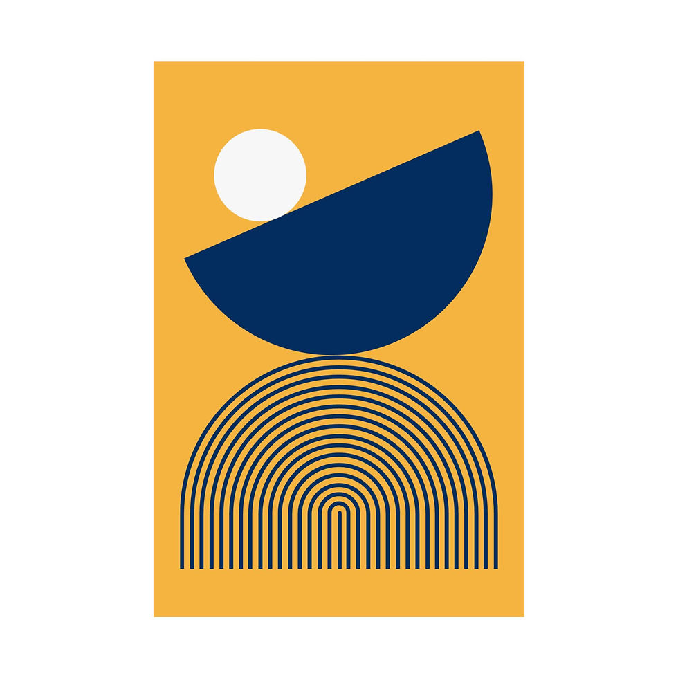 Thumbnail: Modern Geometric 26 Matte Poster - Indiana Pacers - Alt