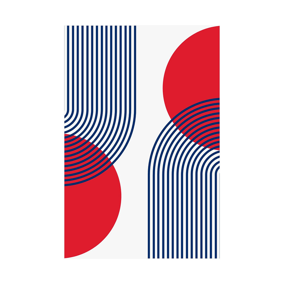 Thumbnail: Modern Geometric 25 Matte Poster - Philadelphia Phillies - Home