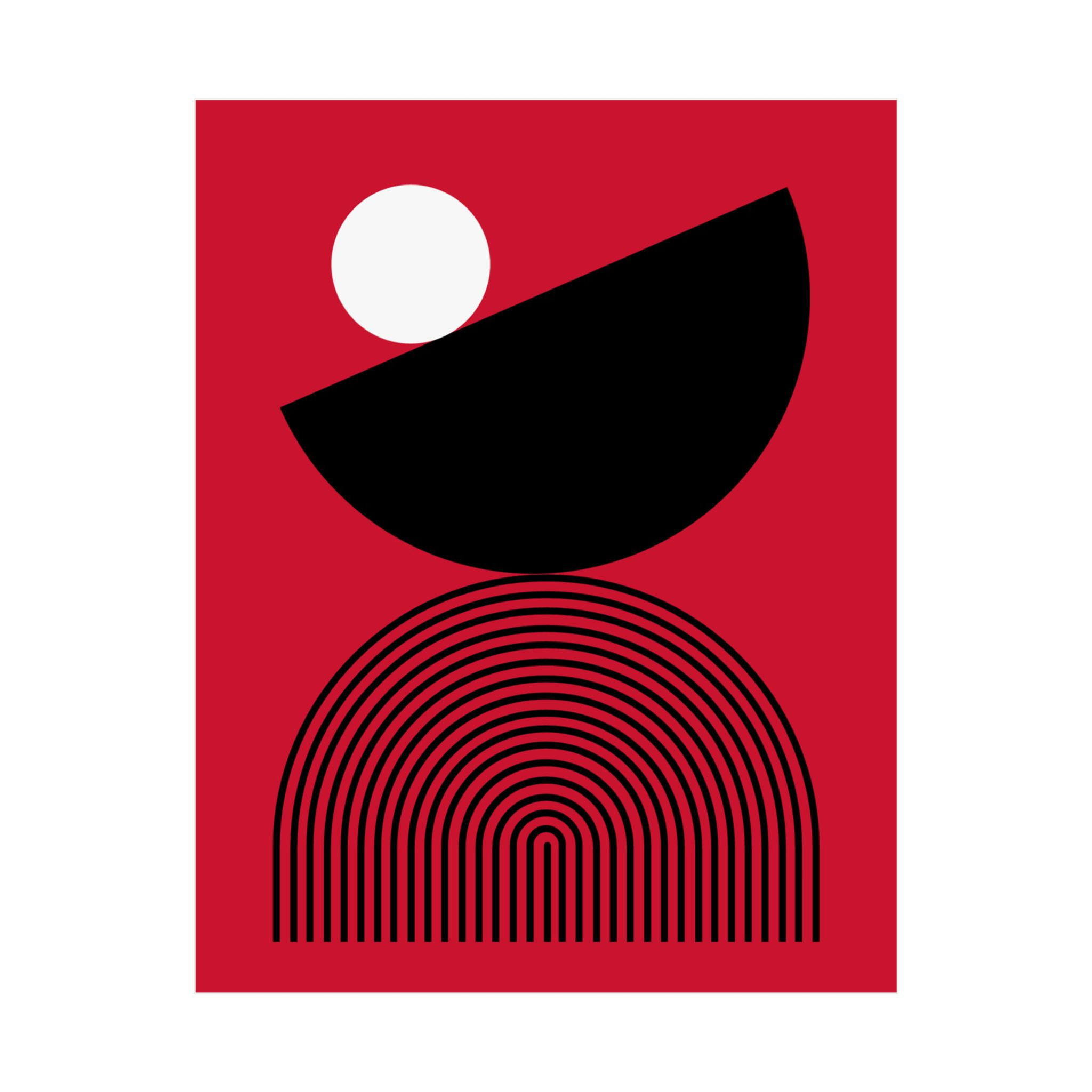 Geometric 26 Matte Poster - Portland Trailblazers - Alt