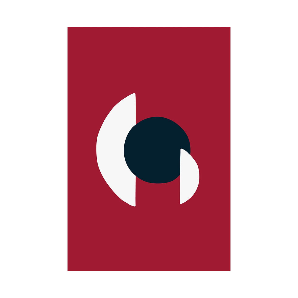 Thumbnail: Geometric 30 Matte Poster - Houston Texans - Alt