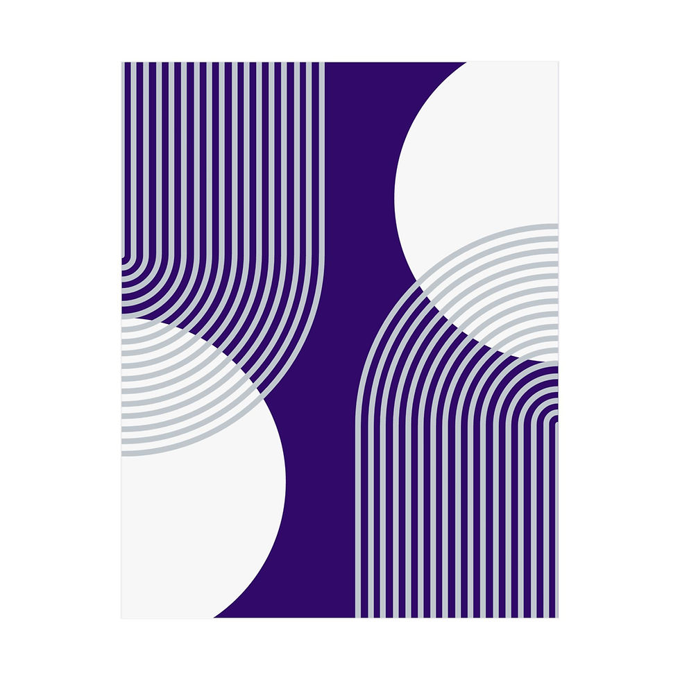 Geometric 25 Matte Poster - Chicago White Sox - Away