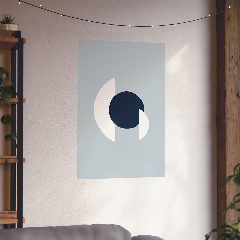 Thumbnail: Modern Geometric 30 Matte Poster - New York Yankees - Alt