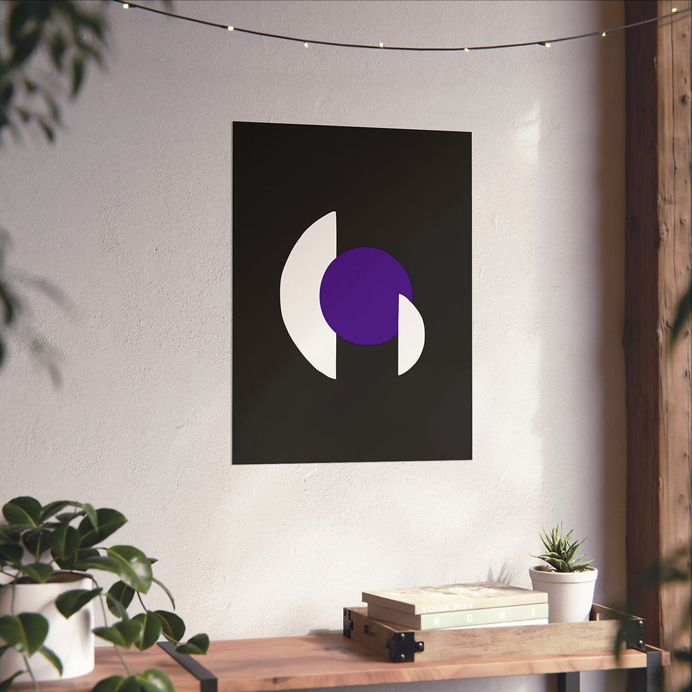 Thumbnail: Geometric 30 Matte Poster - Utah Jazz - Alt