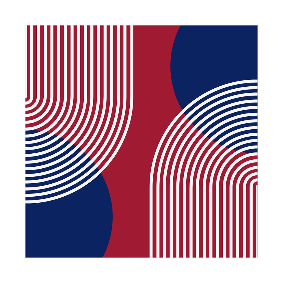Thumbnail: Modern Geometric 25 Matte Poster - New York Giants - Alt