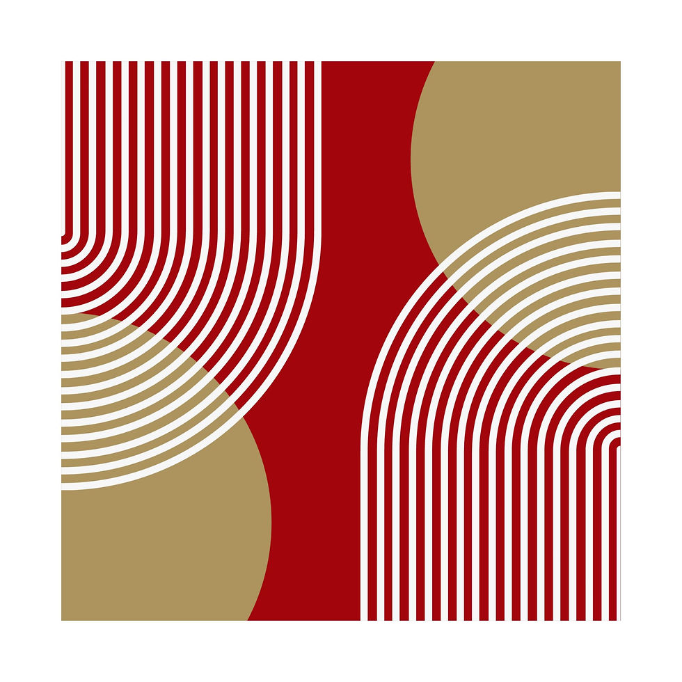 Thumbnail: Modern Geometric - 25 - Matte Poster - San Francisco 49ers - Away
