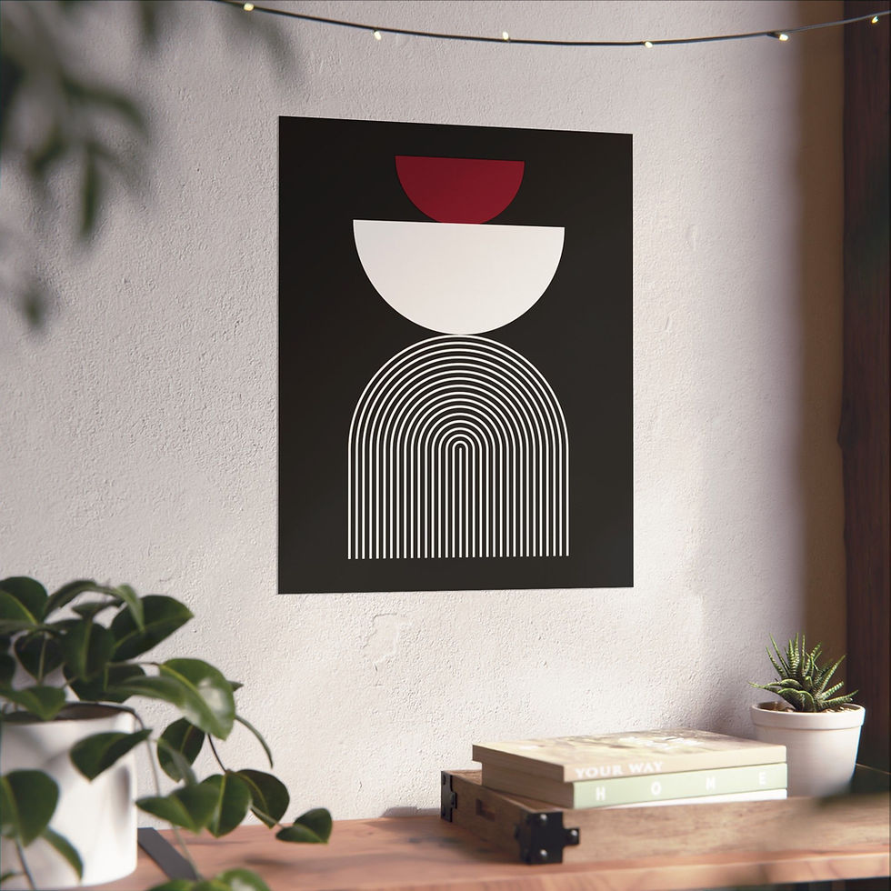 Thumbnail: Geometric 24 Matte Poster -Arizona Cardinals - Away