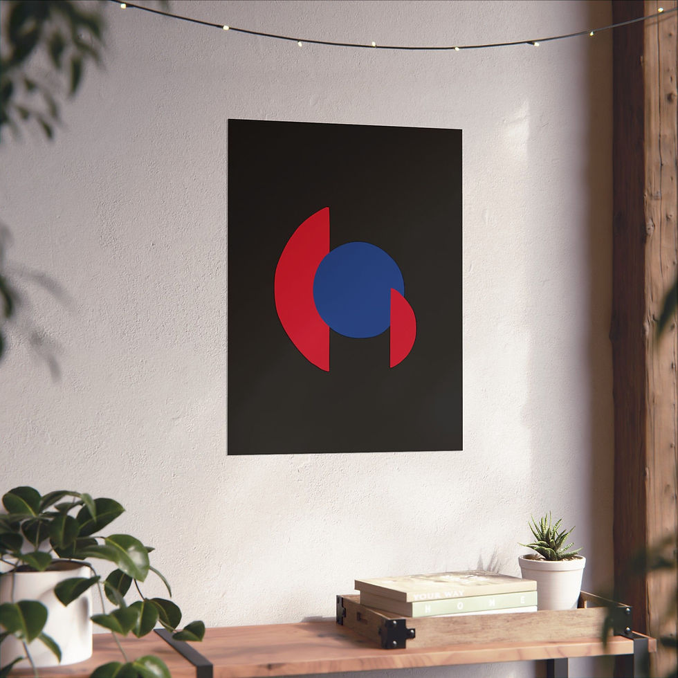 Thumbnail: Geometric 30 Matte Poster - Los Angeles Clippers - Alt