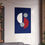 Thumbnail: Modern Geometric 29 Matte Poster - New York Giants - Away