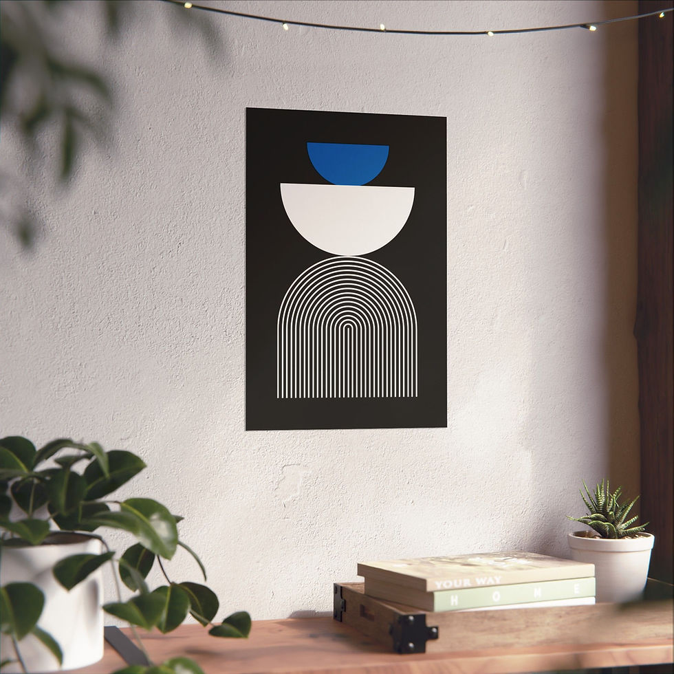 Thumbnail: Modern Geometric 24 Matte Poster - Orlando Magic - Alt