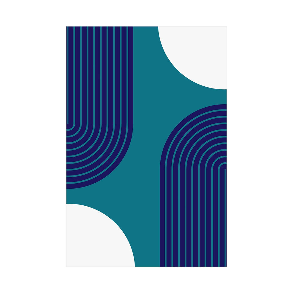 Thumbnail: Geometric 10 Matte Poster - Charlotte Hornets - Away