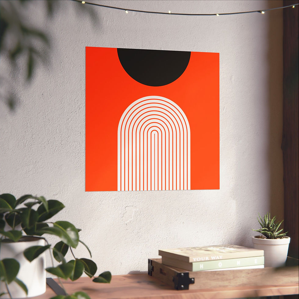 Thumbnail: Modern Geometric 09 Matte Poster - San Francisco Giants - Alt