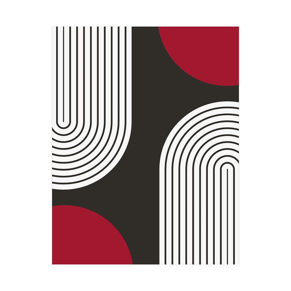 Geometric 10 Matte Poster - Tampa Bay Buccaneers - Alt