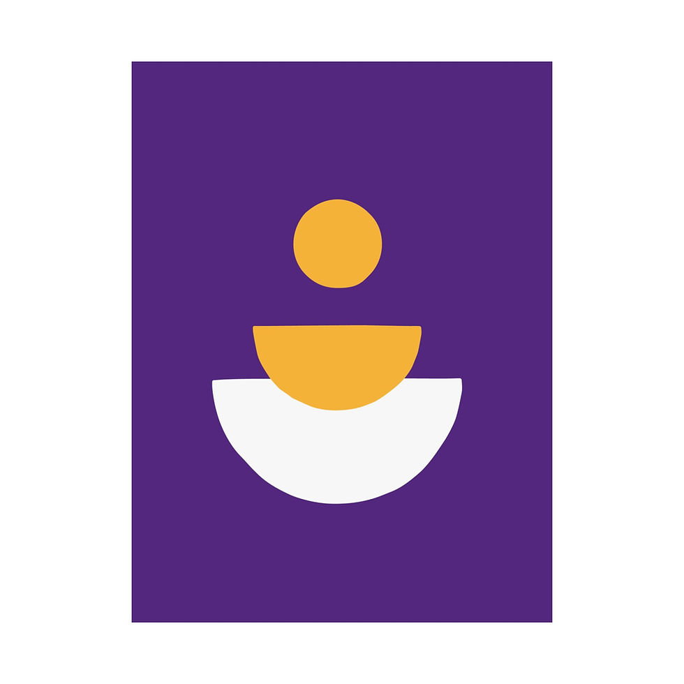 Thumbnail: Modern Geometric 28 Matte Poster - Los Angeles Lakers - Alt
