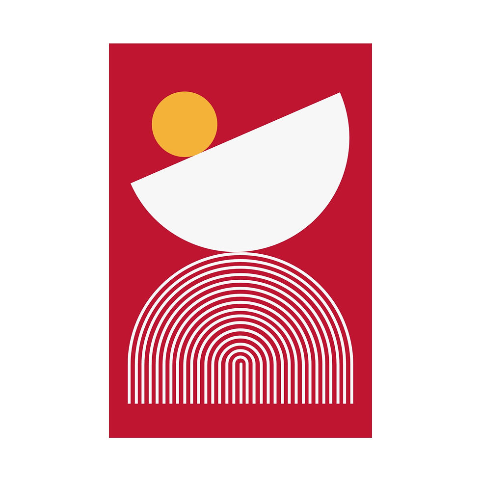 Thumbnail: Modern Geometric 26 Matte Poster - Atlanta Hawks - Away
