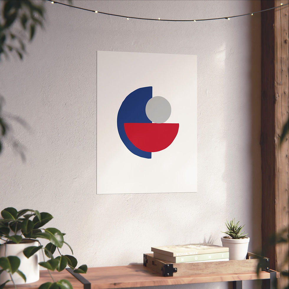 Thumbnail: Geometric 31 Matte Poster - Los Angeles Clippers - Home