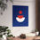 Thumbnail: Modern Geometric 28 Matte Poster - Chicago Cubs - Away