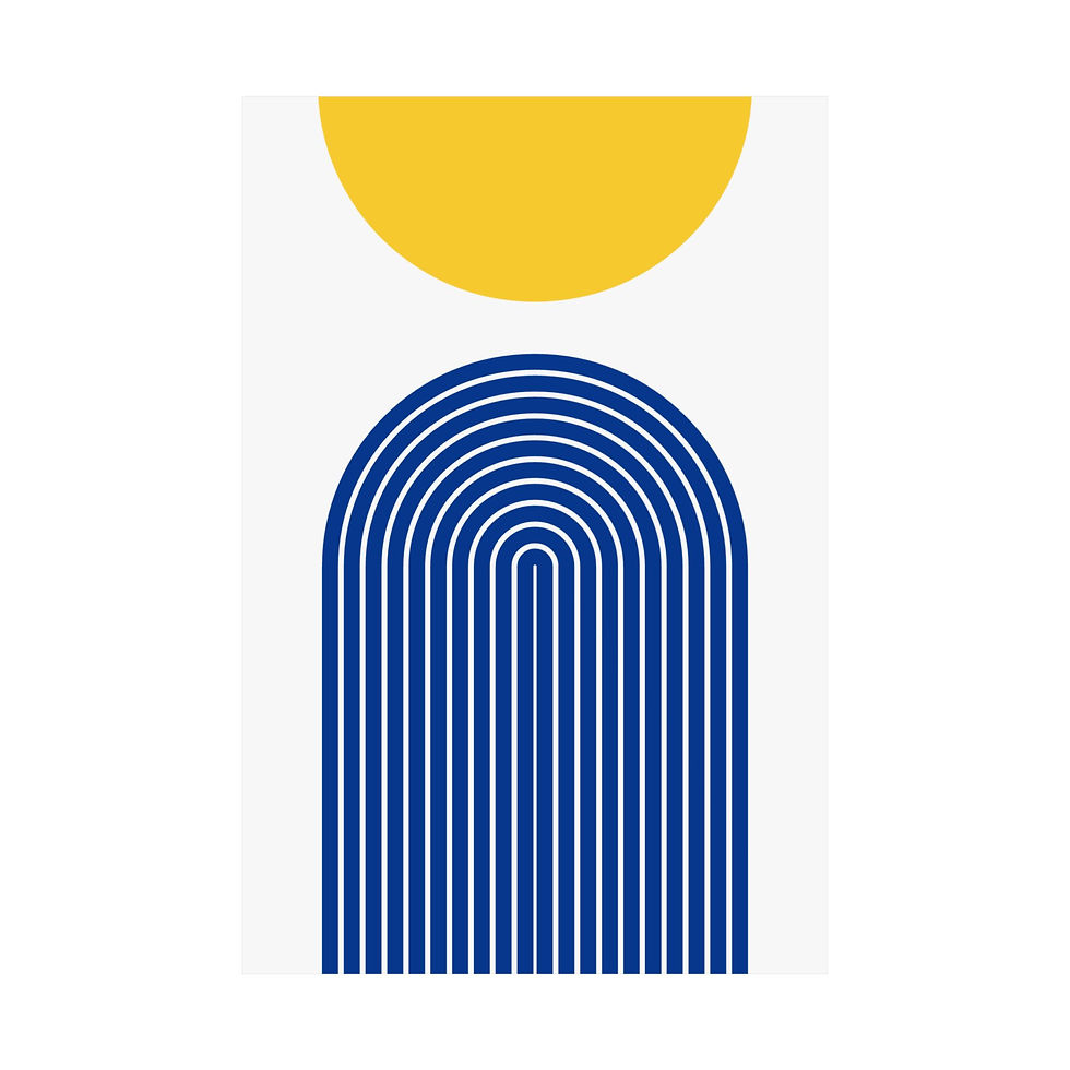 Thumbnail: Modern Geometric 09 Matte Poster - Los Angeles Rams - Home