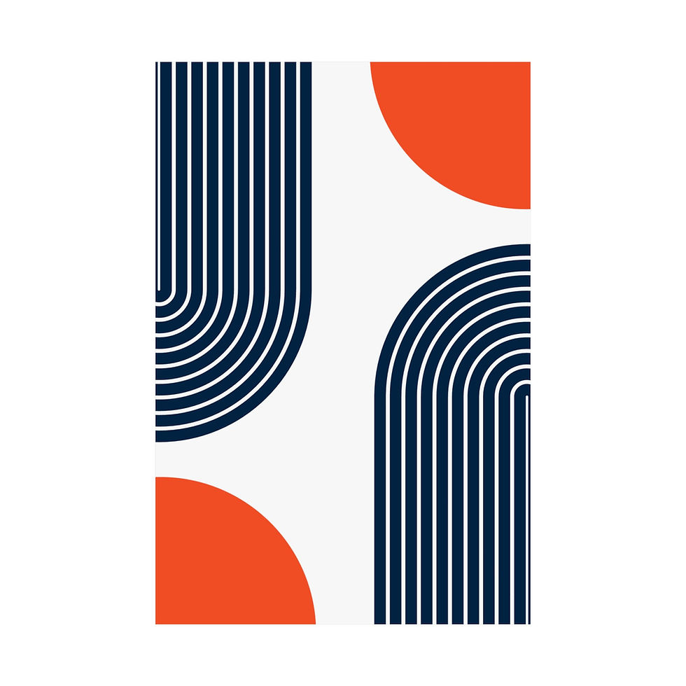 Thumbnail: Modern Geometric 10 Matte Poster - Denver Broncos - Home