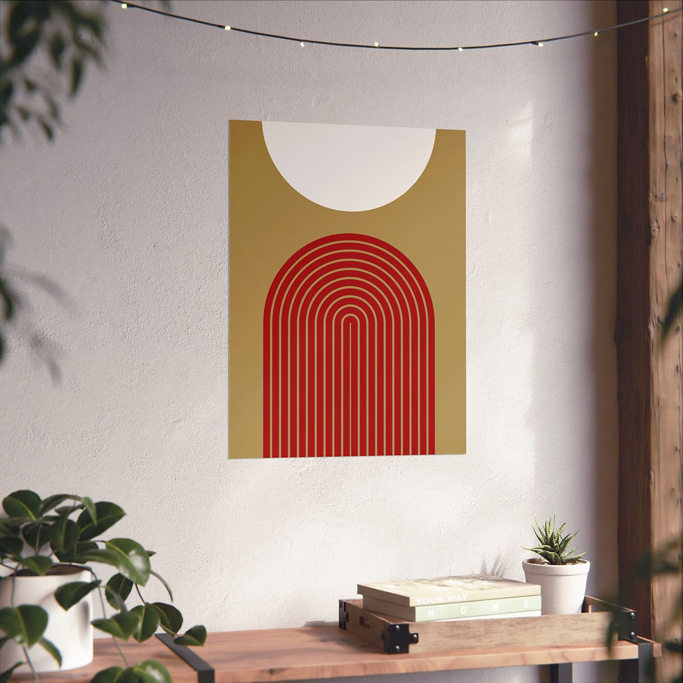 Thumbnail: Modern Geometric - 09 - Matte Poster - San Francisco 49ers - Alt