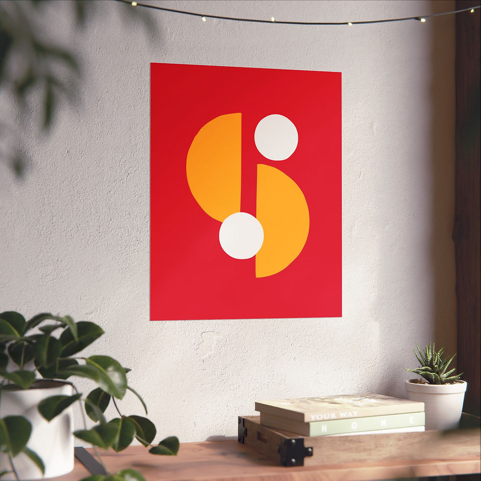 Thumbnail: Modern Geometric 29 Matte Poster - Kansas City Chiefs - Away