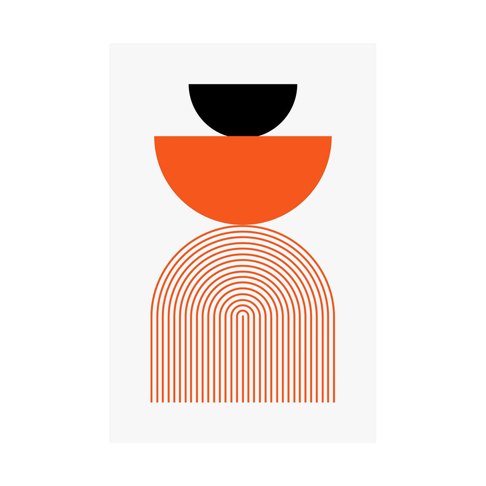 Thumbnail: Modern Geometric 24 Matte Poster - San Francisco Giants - Home