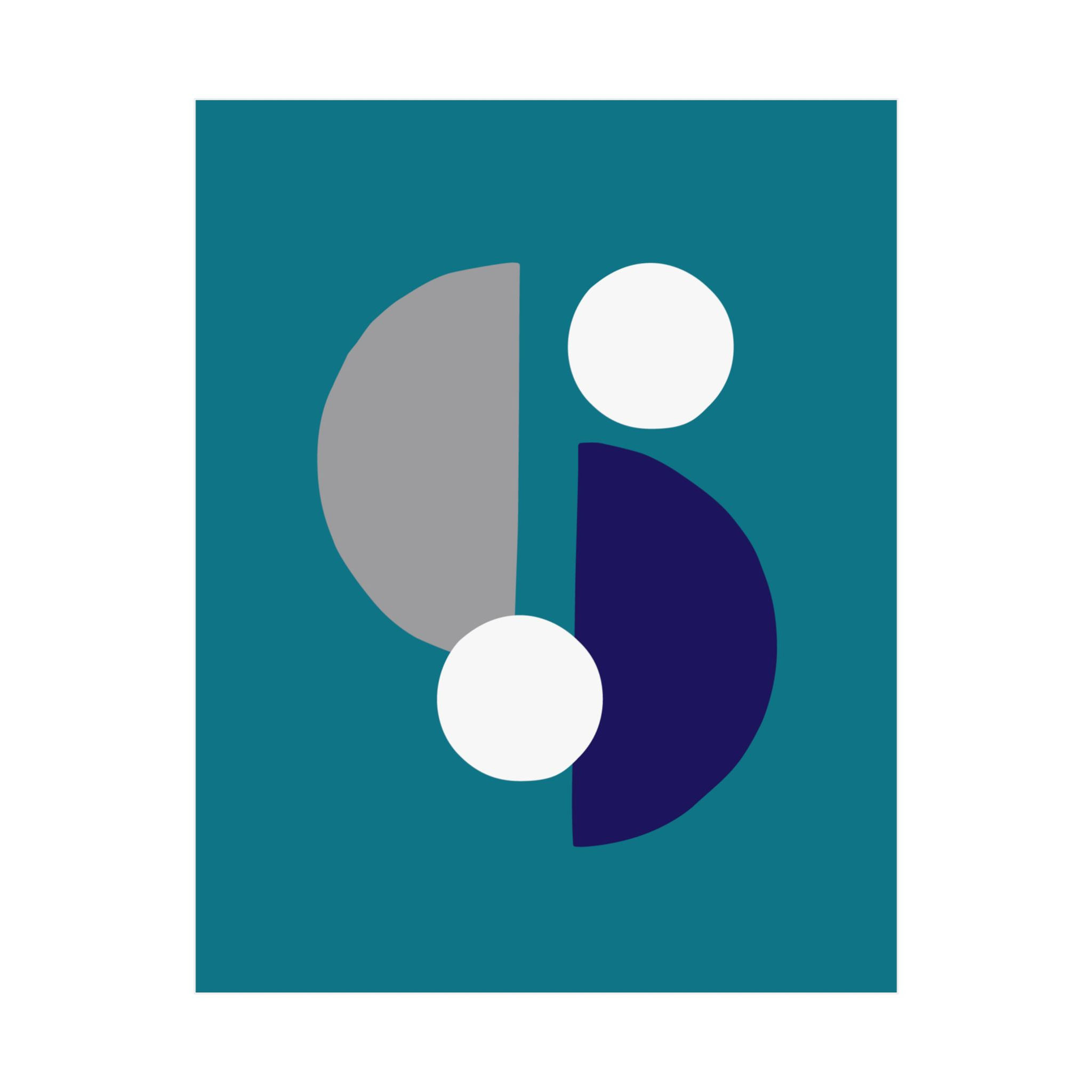 Geometric 29 Matte Poster - Charlotte Hornets - Away