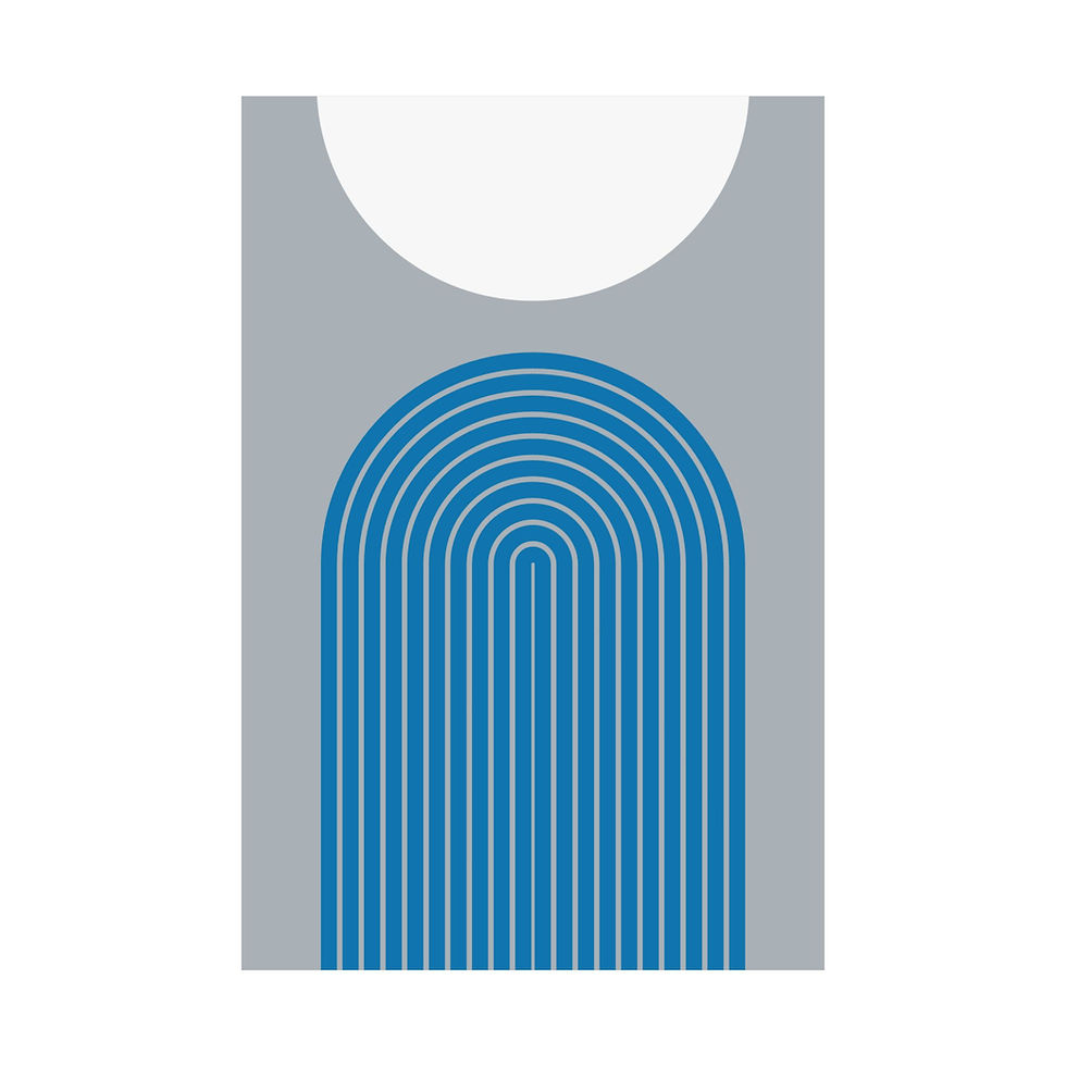 Thumbnail: Geometric 09 Matte Poster - Detroit Lions - Alt
