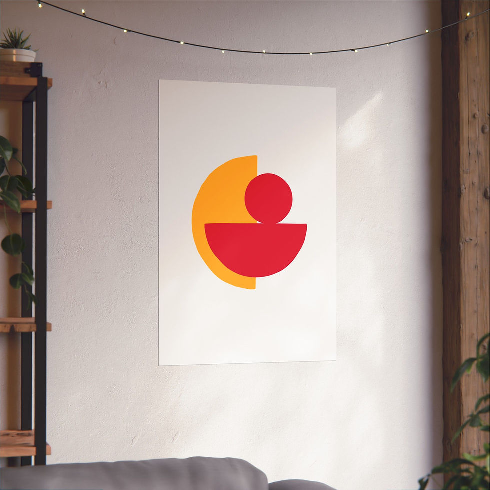 Thumbnail: Modern Geometric 31 Matte Poster - Kansas City Chiefs - Home