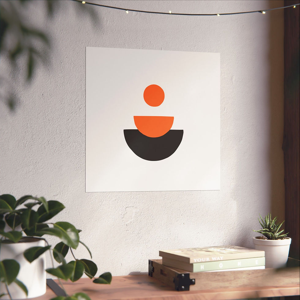 Thumbnail: Modern Geometric 28 Matte Poster - San Francisco Giants - Home