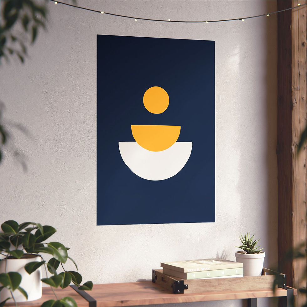 Thumbnail: Geometric 28 Matte Poster - Milwaukee Brewers - Away