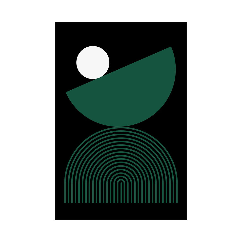 Thumbnail: Modern Geometric 26 Matte Poster - New York Jets - Alt