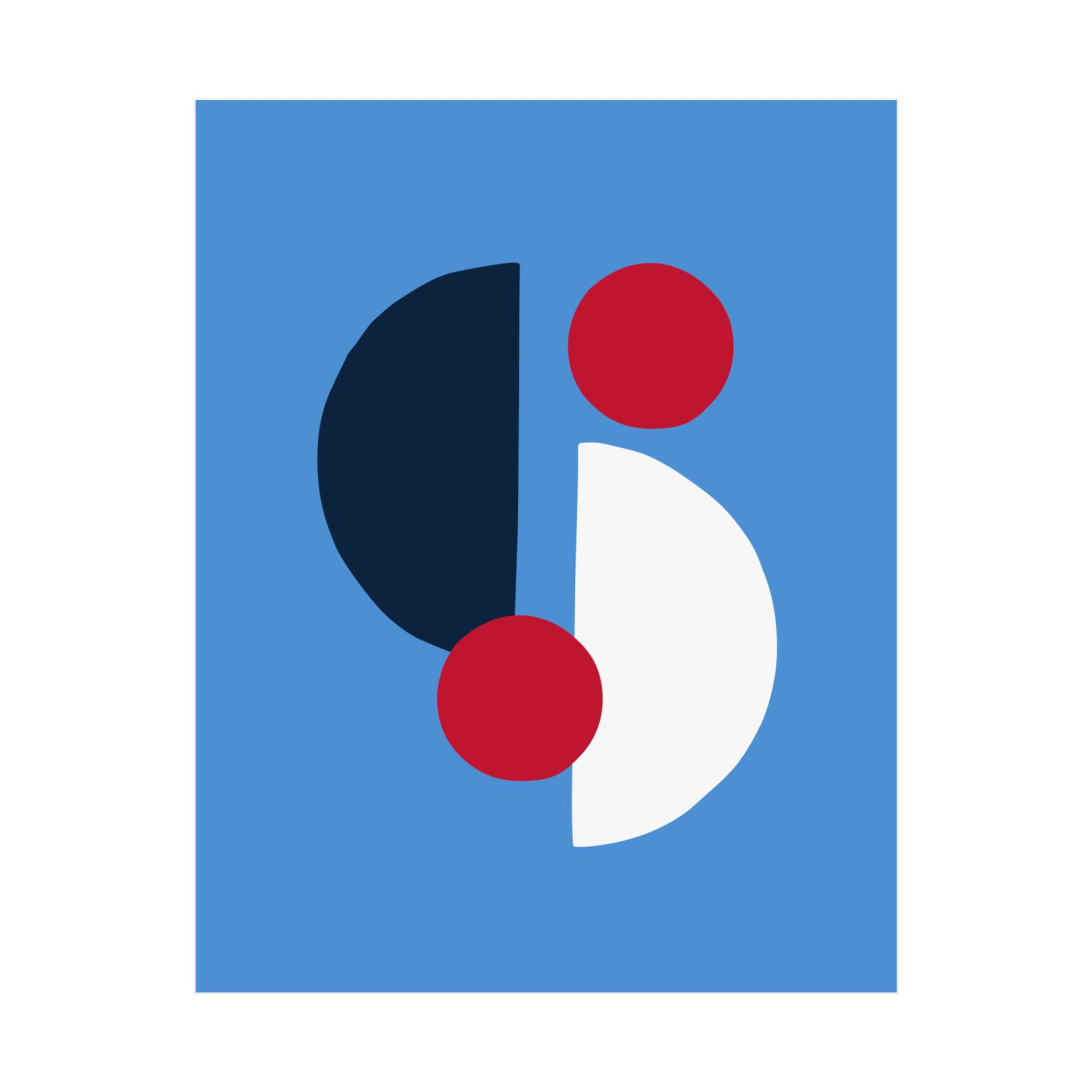 Geometric 29 Matte Poster - Tennessee Titans - Alt