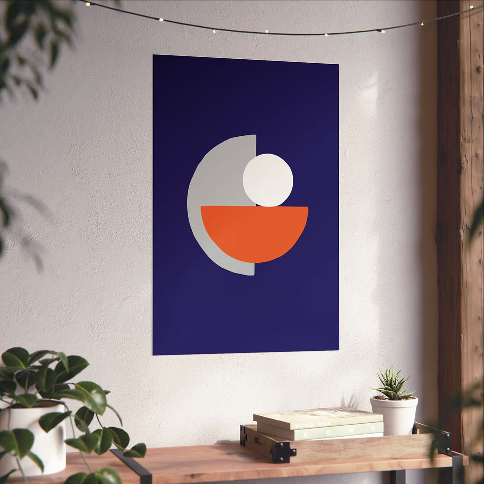 Thumbnail: Geometric 31 Matte Poster - Phoenix Suns - Away