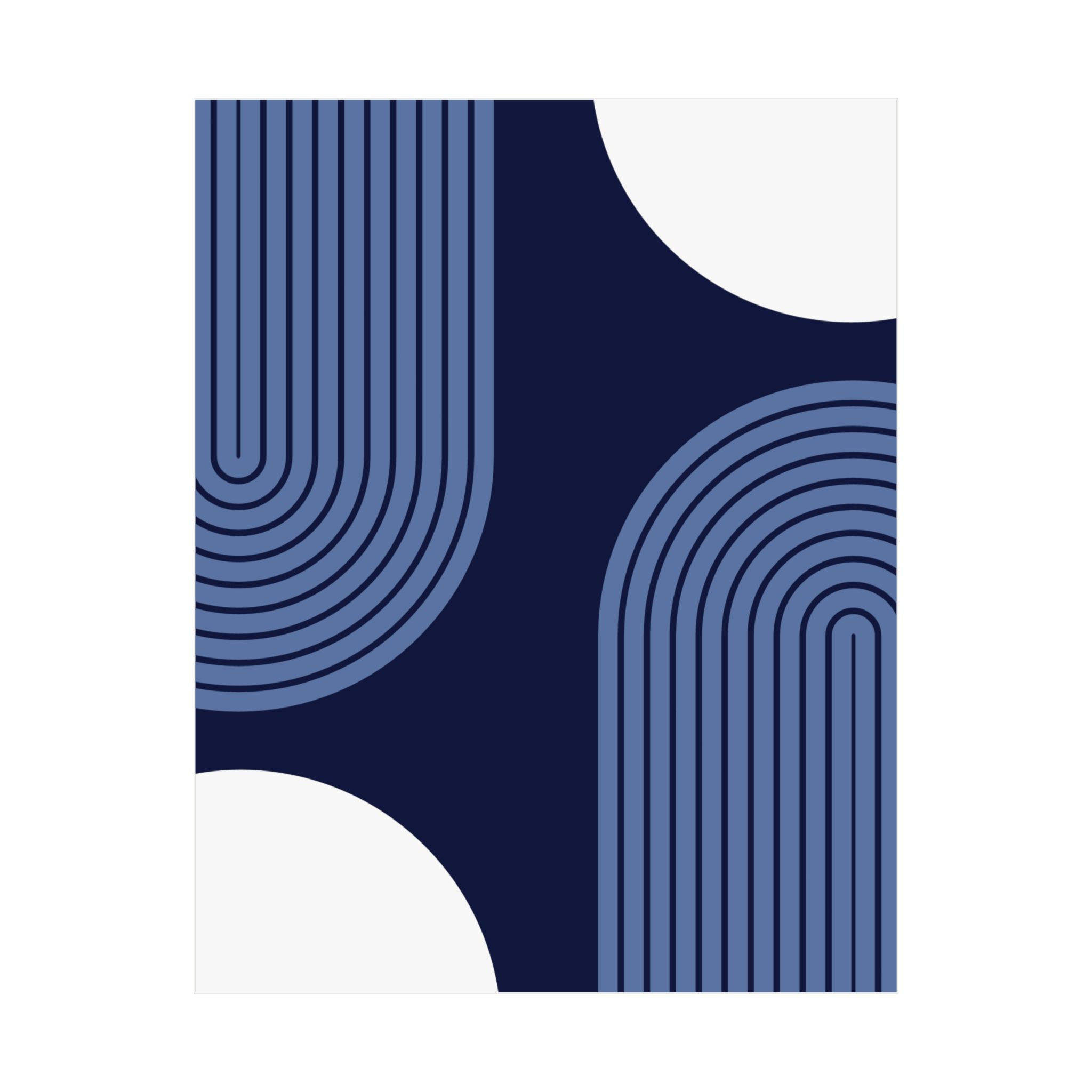 Modern Geometric 10 Matte Poster - Memphis Grizzlies - Away