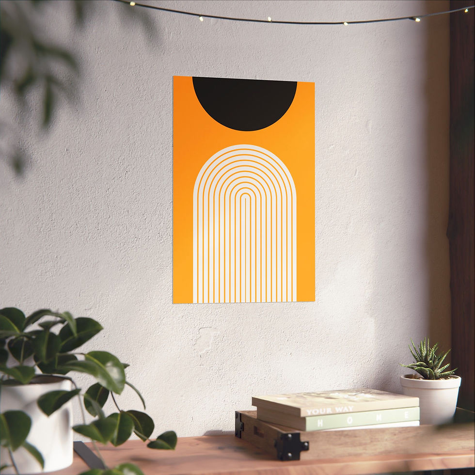 Thumbnail: Modern Geometric - 09 - Matte Poster - Pittsburgh Steelers - Alt